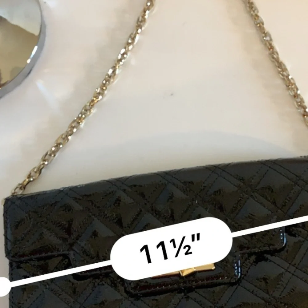 Sondra Roberts Clutch w/ Chain Strap Black…